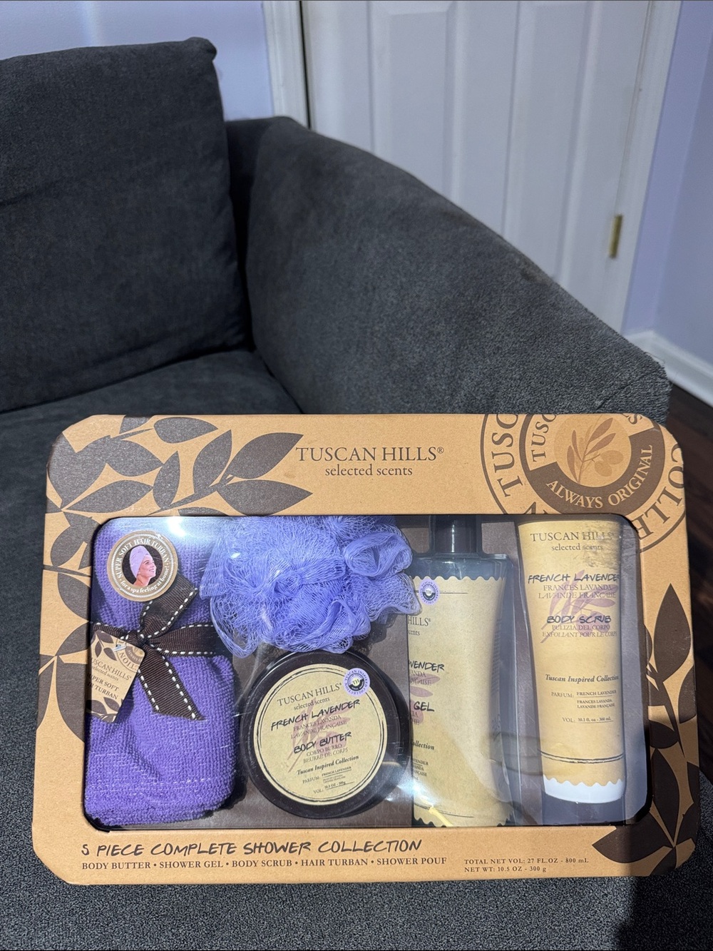 NWT- French Lavender 5-Piece Bath & Body Gift Set - Purple